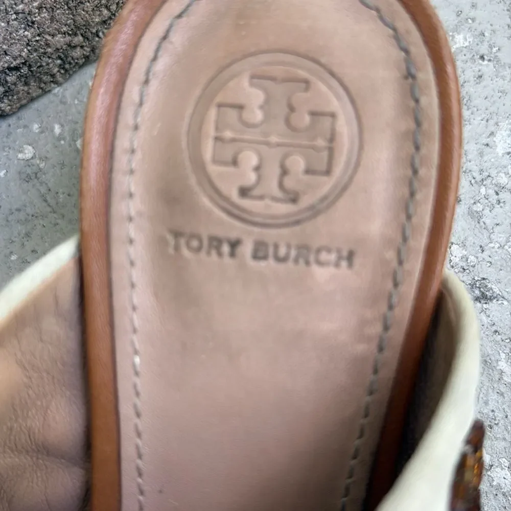 Tory Burch embellished satin kitten heels